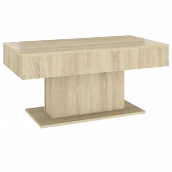 Mesa De Centro Madera Contrachapada Roble Sonoma 96x50x45 Cm