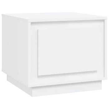 Mesa De Centro Madera Contrachapada Blanco 51x50x44 Cm