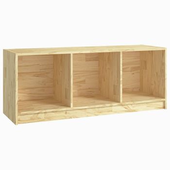 Mueble De Tv Madera Maciza De Pino 104x33x41 Cm