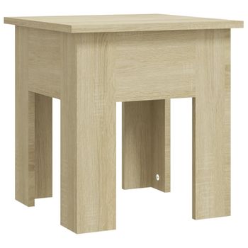 Mesa De Centro Madera De Ingeniería Roble Sonoma 40x40x42 Cm