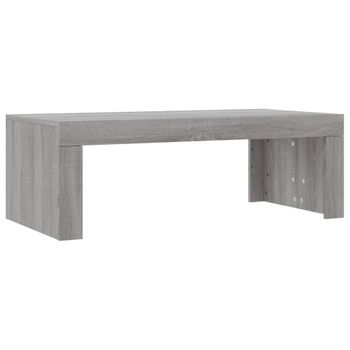 Mesa De Centro Madera De Ingeniería Gris Sonoma 102x50x36 Cm