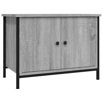 Mueble De Tv Madera Contrachapada Gris Sonoma 60x35x45 Cm