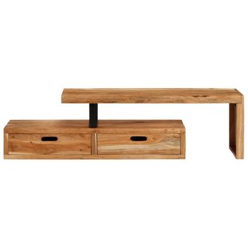 Mueble De Tv Madera Maciza De Acacia