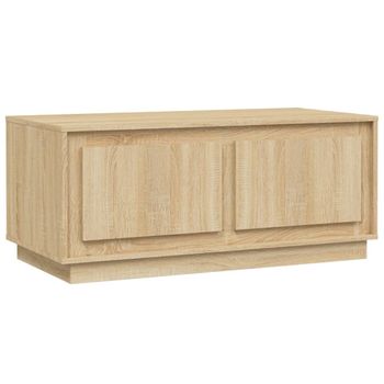 Mesa De Centro Madera Contrachapada Roble Sonoma 102x50x44 Cm