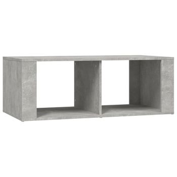 Mesa De Centro Madera Contrachapada Gris Hormigón 100x50x36 Cm