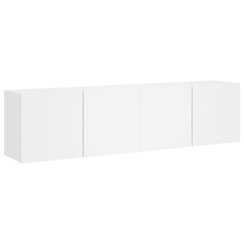 Muebles Para Tv De Pared 2 Unidades Blanco 80x30x41 Cm