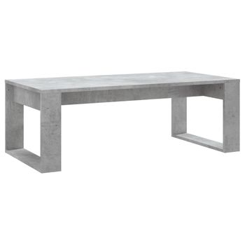 Mesa De Centro Madera De Ingeniería Gris Hormigón 102x50x35 Cm