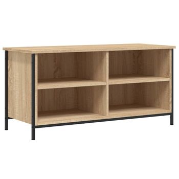 Mueble Para Tv Madera Contrachapada Roble Sonoma 100x40x50 Cm