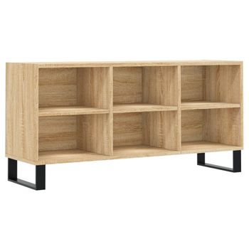 Mueble De Tv Madera De Ingeniería Roble Sonoma 103,5x30x50 Cm