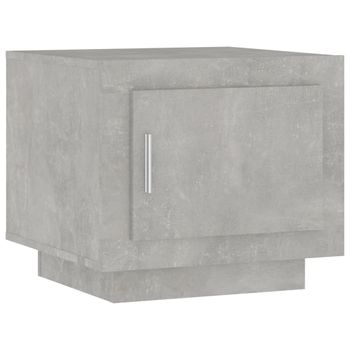 Mesa De Centro Madera Contrachapada Gris Hormigón 51x50x45 Cm