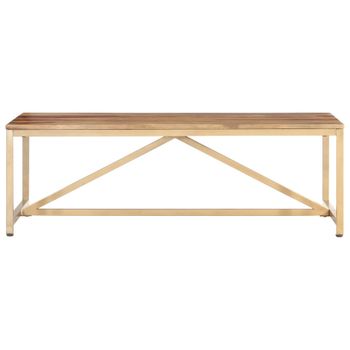 Mesa De Centro De Madera Maciza De Sheesham 120x60x40 Cm