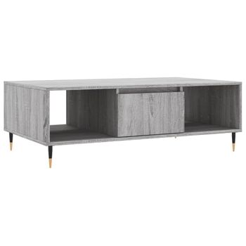 Mesa De Centro Madera De Ingeniería Gris Sonoma 104x60x35 Cm