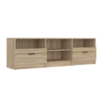 Mueble De Tv Madera Contrachapada Roble Sonoma 150x33,5x45 Cm