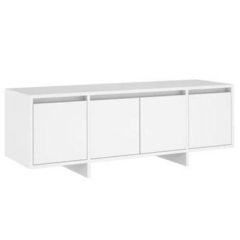 Mueble Para Tv Madera Contrachapada Blanco 120x30x40,5 Cm