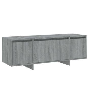 Mueble De Tv Madera Contrachapada Gris Sonoma 120x30x40,5 Cm