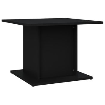 Mesa De Centro Madera Contrachapada Negro 55,5x55,5x40 Cm