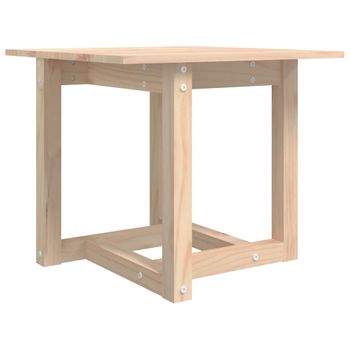 Mesa De Centro De Madera Maciza De Pino 50x50x45 Cm