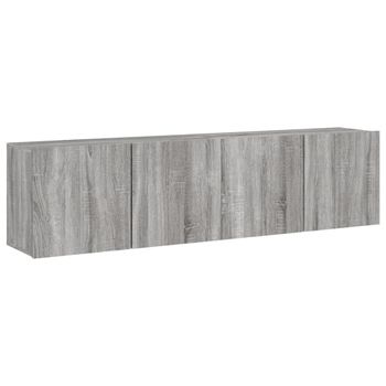 Muebles Para Tv De Pared 2 Unidades Gris Sonoma 80x30x41 Cm