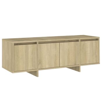 Mueble Para Tv Madera Contrachapada Roble Sonoma 120x30x40,5 Cm