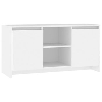 Mueble Para Tv Madera Contrachapada Blanco 102x37,5x52,5 Cm