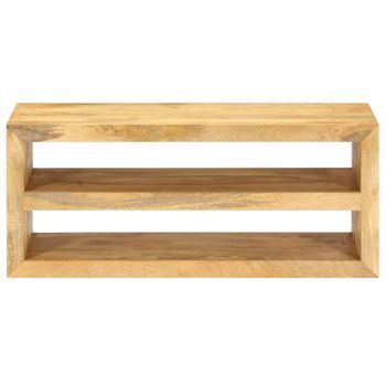 Mueble Para La Tv Madera De Mango Maciza 107x35x45 Cm