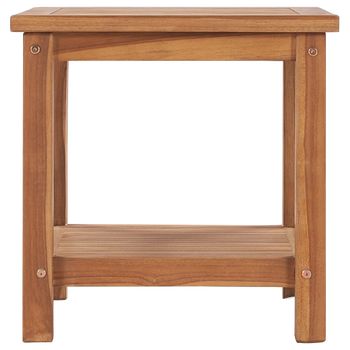 Mesa De Centro De Madera Maciza De Teca 45x45x45 Cm