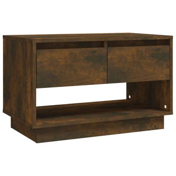 Mueble De Tv Madera De Ingeniería Roble Ahumado 70x41x44 Cm