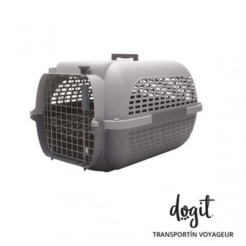 Transportín Dogit Pet Voyaguer Carrier Tamaño L - Gris /gris