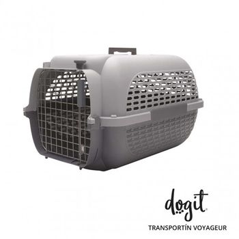 Transportín Dogit Pet Voyaguer Carrier Tamaño Xl - Gris /gris