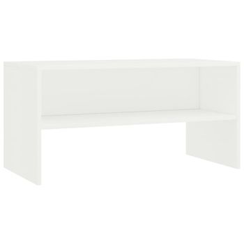 Mueble Para Tv Madera Contrachapada Blanco 80x40x40 Cm