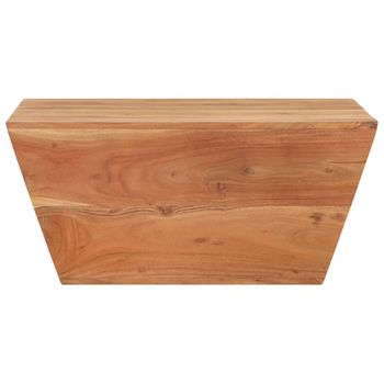 Mesa De Centro Forma De V Madera Maciza De Acacia 66x66x30 Cm