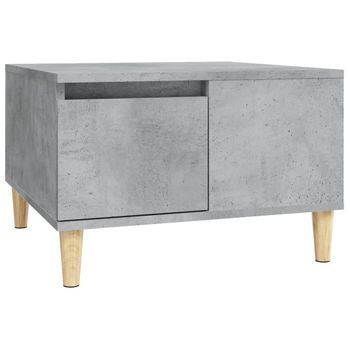 Mesa De Centro Madera Contrachapada Gris Hormigón 55x55x36,5 Cm