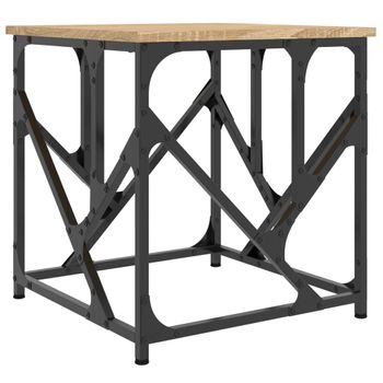 Mesa De Centro Madera De Ingeniería Roble Sonoma 45x45x47,5 Cm