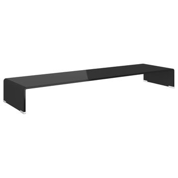 Soporte Para Tv/elevador Monitor Cristal Negro 110x30x13 Cm