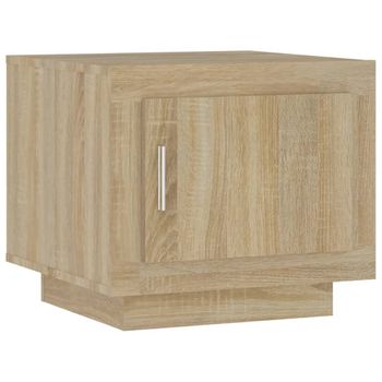 Mesa De Centro Madera Contrachapada Roble Sonoma 51x50x45 Cm