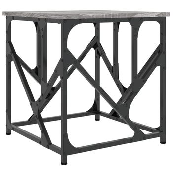 Mesa De Centro Madera De Ingeniería Gris Sonoma 45x45x47,5 Cm