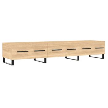 Mueble De Tv Madera De Ingeniería Roble Sonoma 150x36x30 Cm