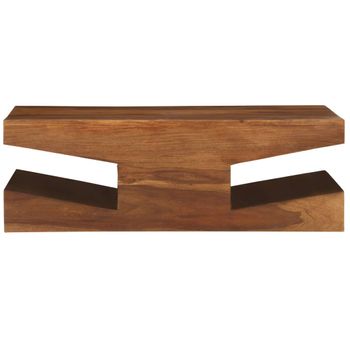 Mesa De Centro De Madera Maciza De Sheesham 90x60x30 Cm