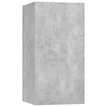 Mueble Para Tv Madera Contrachapada Gris Hormigón 30,5x30x60 Cm