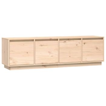 Mueble De Tv De Madera Maciza De Pino 156x37x45 Cm