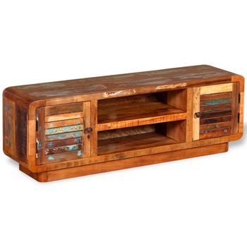 Mueble Para Tv De Madera Reciclada 120x30x40 Cm