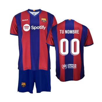 Conjunto Niño Fc Barcelona Producto Oficial Licenciado Segunda Equipación  23-24