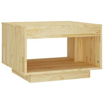 Mesa De Centro De Madera Maciza De Pino 50x50x33,5 Cm