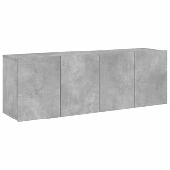 Muebles Para Tv De Pared 2 Unidades Gris Hormigón 60x30x41 Cm