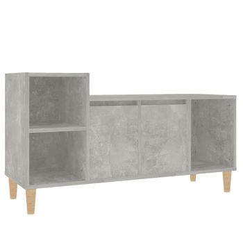 Mueble Para Tv Madera Contrachapada Gris Hormigón 100x35x55 Cm