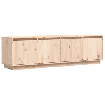 Mueble De Tv De Madera Maciza De Pino 156x37x45 Cm