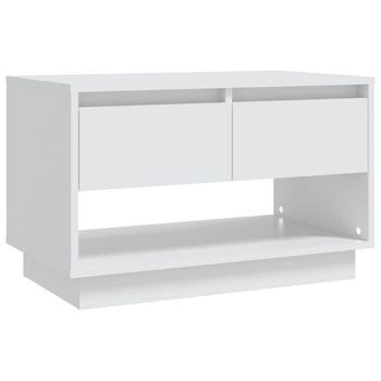 Mueble Para Tv Madera Contrachapada Blanco 70x41x44 Cm