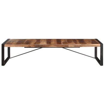 Mesa De Centro Madera Maciza Acabado De Sheesham 180x90x40 Cm