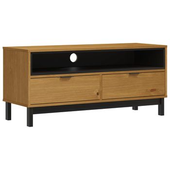 Mueble Para Tv Flam Madera Maciza De Pino 110x40x50 Cm