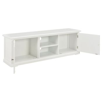 Mueble Para El Televisor De Madera Blanco 120x30x40 Cm